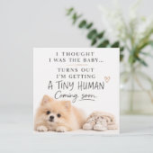Dog Pregnancy Announcement Card 招待状 (スタンド正面)