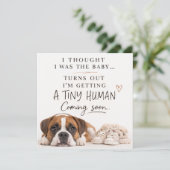 Dog Pregnancy Announcement Card 招待状 (スタンド正面)