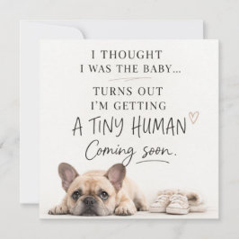 Dog Pregnancy Announcement Card 招待状