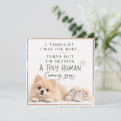 Dog Pregnancy Announcement Card 招待状 (スタンド正面)