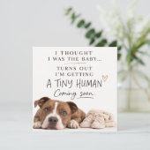 Dog Pregnancy Announcement Card 招待状 (スタンド正面)