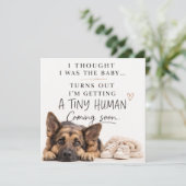 Dog Pregnancy Announcement Card 招待状 (スタンド正面)