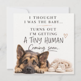 Dog Pregnancy Announcement Card 招待状