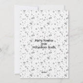 Dog Print Christmas Card シーズンカード (裏面)