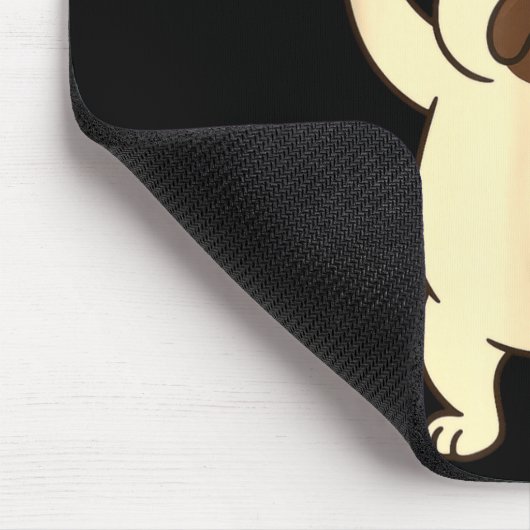 Dog Pug Funny 67 Meme Six Seven  マウスパッド (コーナー)