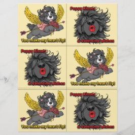 Dog Puppy Classroom Valentine Sheets レターヘッド