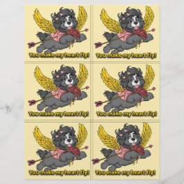 Dog Puppy Classroom Valentine Sheets レターヘッド