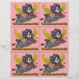 Dog Puppy Classroom Valentine Sheets レターヘッド