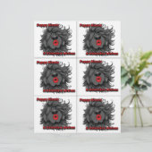 Dog Puppy Classroom Valentine Sheets レターヘッド (スタンド正面)