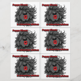 Dog Puppy Classroom Valentine Sheets レターヘッド