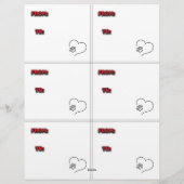 Dog Puppy Classroom Valentine Sheets レターヘッド (裏面)