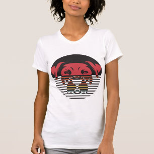 Dog Puppy Shirt I Love Dogs Paw Print Heart Cute Tシャツ