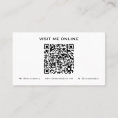 Dog QR Code Business Cards 名刺 (裏面)