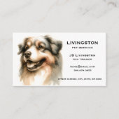 Dog QR Code Business Cards 名刺 (正面)