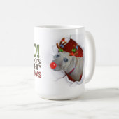 Dog Reindeer Mug コーヒーマグカップ (正面右)