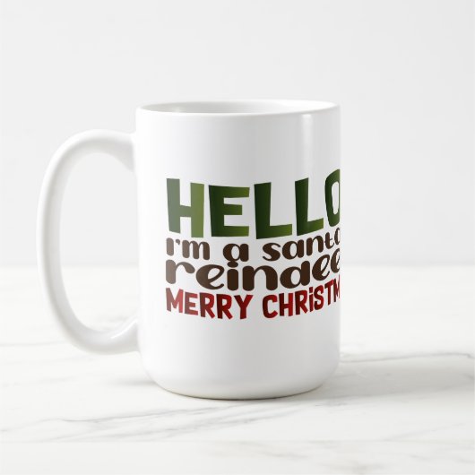 Dog Reindeer Mug コーヒーマグカップ (左)