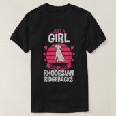 Dog Rhodesian Ridgeback  Tシャツ (デザイン正面)