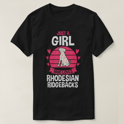 Dog Rhodesian Ridgeback  Tシャツ (デザイン正面)
