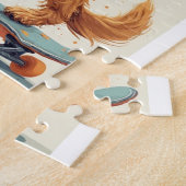 Dog Riding Skateboard Puzzle ジグソーパズル (側面)