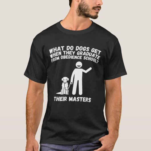 Dog School Obedience Training Graduation Award Tシャツ (正面)