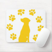 Dog seeting on マウスパッド (マウス)