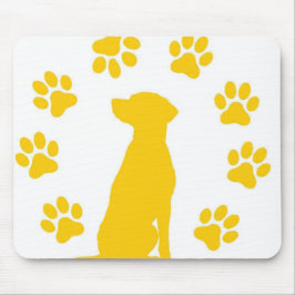 Dog seeting on マウスパッド