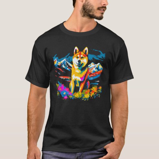 Dog Shiba Inu Tシャツ (正面)