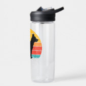 Dog Silhouette at Sunset ウォーターボトル (左面)