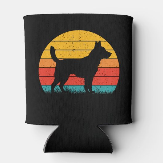 Dog Silhouette at Sunset 缶クーラー (裏面)