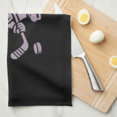 Dog Silhouette Golden Retriever Labrador Hockey   キッチンタオル (四つ折り)