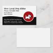 Dog Sitter Dog Walking Service 名刺 (正面/裏面)