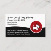 Dog Sitter Dog Walking Service 名刺 (正面)