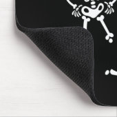 Dog Skull Skeleton Running Halloween Costume Party マウスパッド (コーナー)