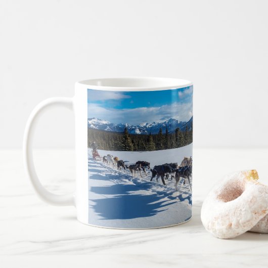 Dog sled コーヒーマグカップ (ドーナツ)