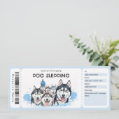 Dog Sledding Gift Certificate 招待状 (スタンド正面)