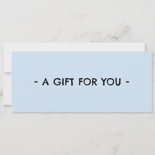 Dog Sledding Gift Certificate 招待状 (裏面)