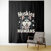 Dog Sledding Mushing Adventure Husky Team Winter   タペストリー (インサイチュ)