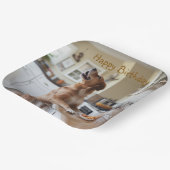 Dog Sneaking Food ペーパープレート (傾斜あり)