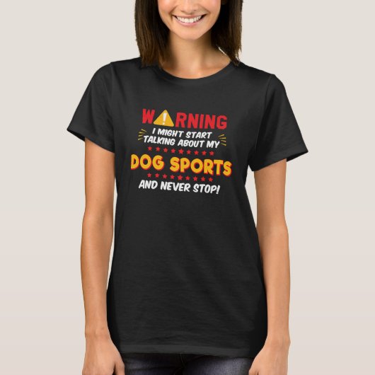 Dog Sports Joke Graphic Tシャツ (正面)