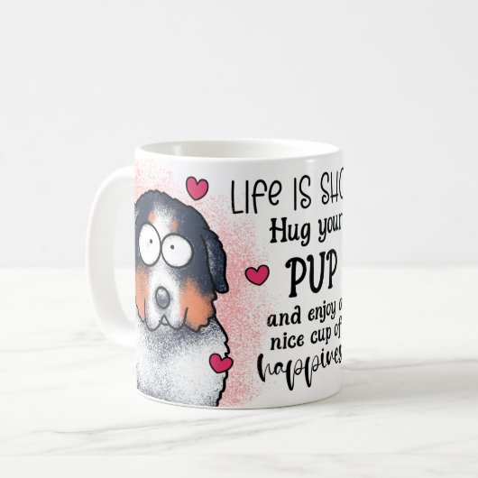 Dog Sublimation mug コーヒーマグカップ (正面左)