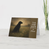 Dog Sympathy Card カード (正面)