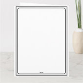 Dog Sympathy Card for Loss Personalized Memorial カード (裏面)