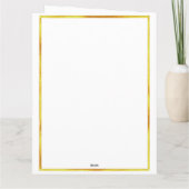Dog Sympathy Card for Loss Personalized Memorial カード (裏面)