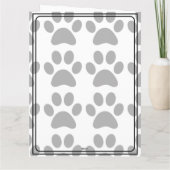 Dog Sympathy Card for Loss Personalized Memorial カード (裏面)