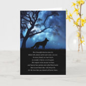 Dog Sympathy with Spiritual Poem of Heaven カード (黄色い花)