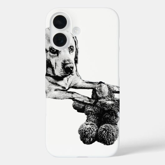 Dog & Teddy | アーティスティックフォンケース Case-Mate iPhoneケース (裏面)