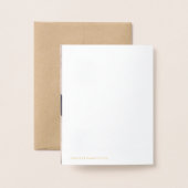 Dog Thank You - Add Pup's Photo Inside -カスタム 箔カード (裏面封筒付き)