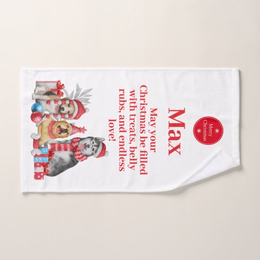 DOG TOWEL ハンドタオル (ハンドタオル)