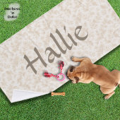 Dog Towel - Ivory Botanical, Personalized  バスタオル