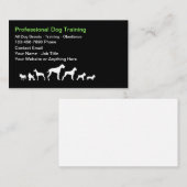 Dog Trainer And Obedience Theme Business Cards 名刺 (正面/裏面)
